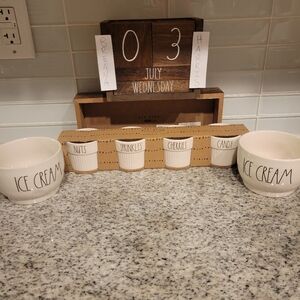 Rae Dunn ICE Cream Set